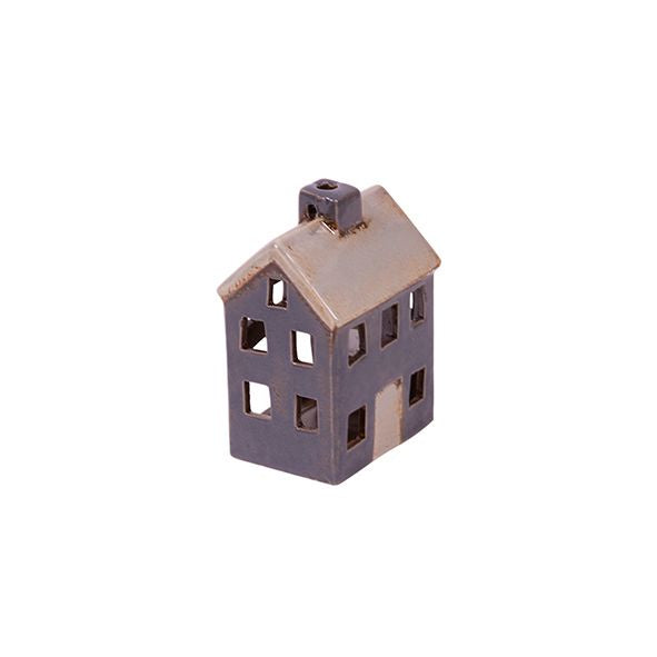 Villa Tea Light House - Grey White