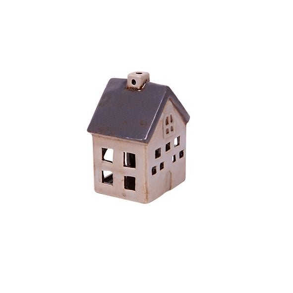 Petite Chalet Tea Light House - Grey