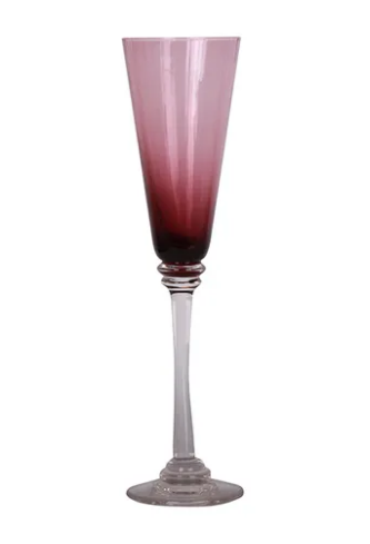 Talbot Champagne Glass - Purple