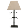Le Marais Forged Leaf Lamp Base - Black