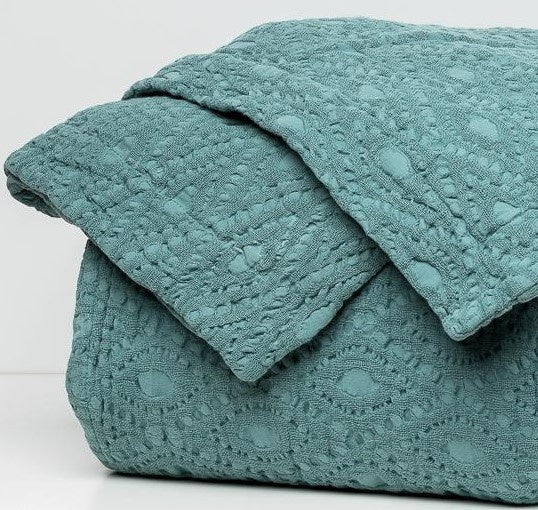Athena Marcella Pillowcase - Sea Foam