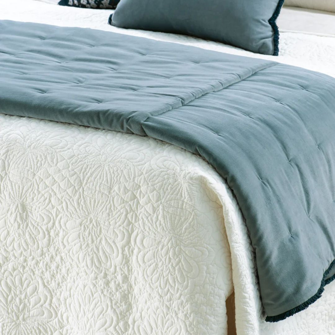 Frangia Smoke Blue Comforter 240x150