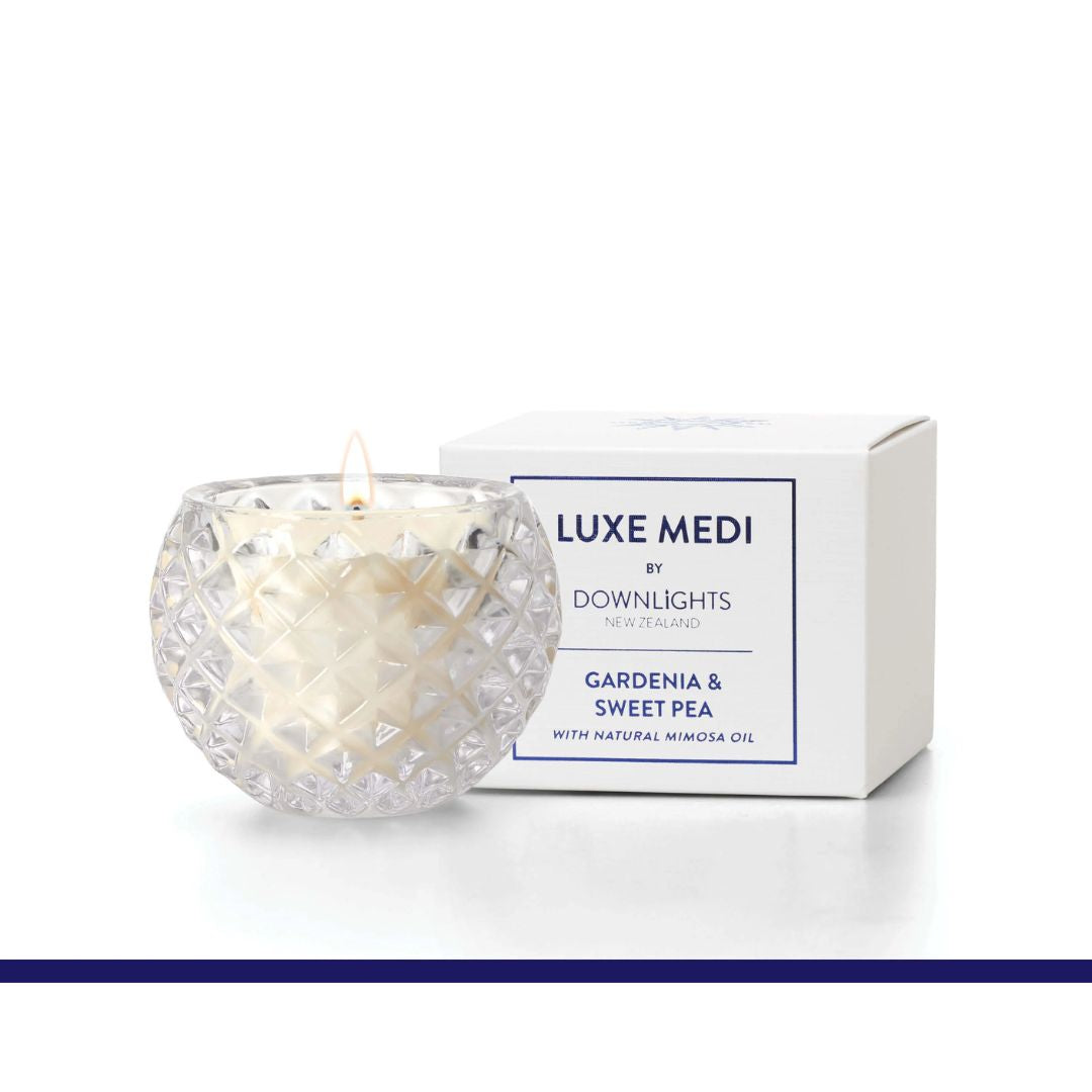 Luxe Medi Candle:  Gardenia & Sweet Pea