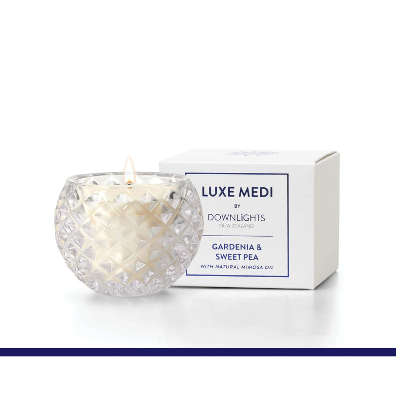 Luxe Medi Candle:  Gardenia & Sweet Pea