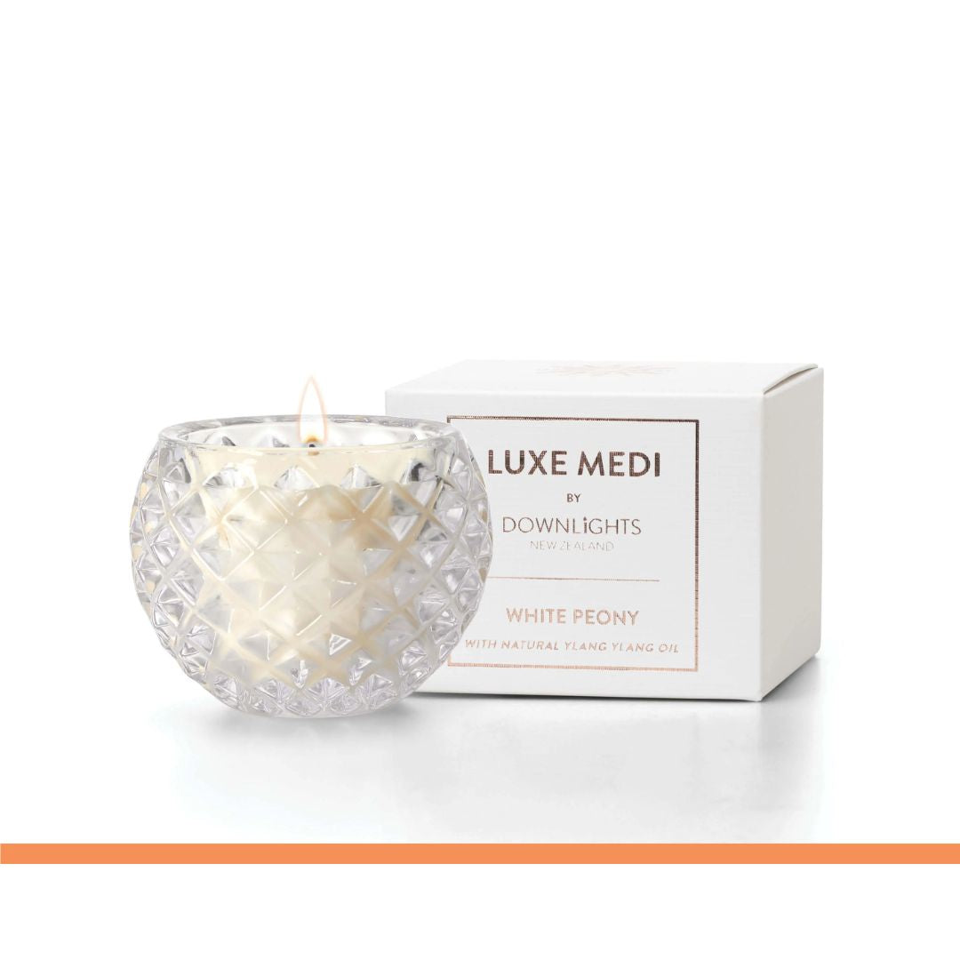 Luxe Medi Candle:  White Peony