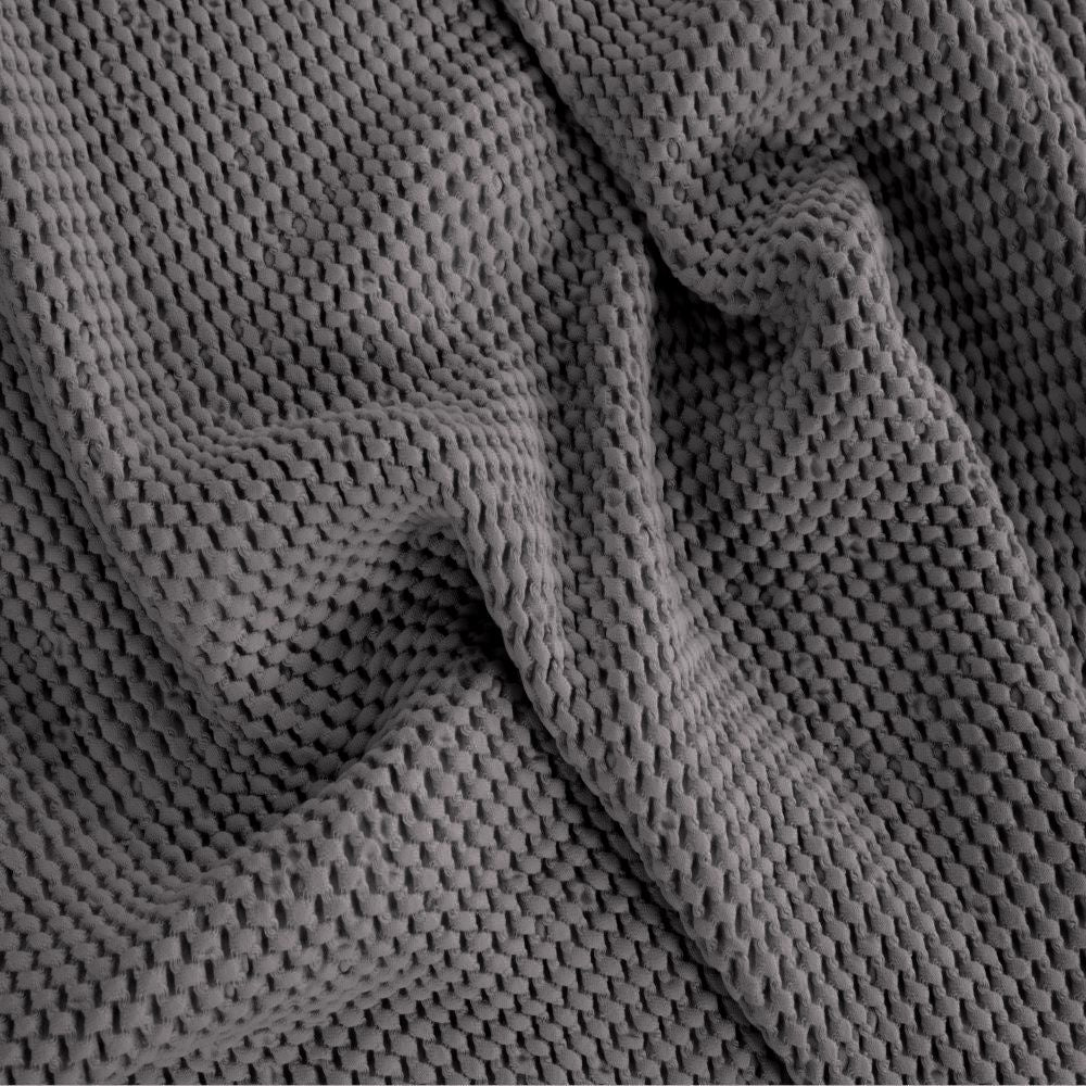 Newbliss Stonewashed Blanket: Grey - Large
