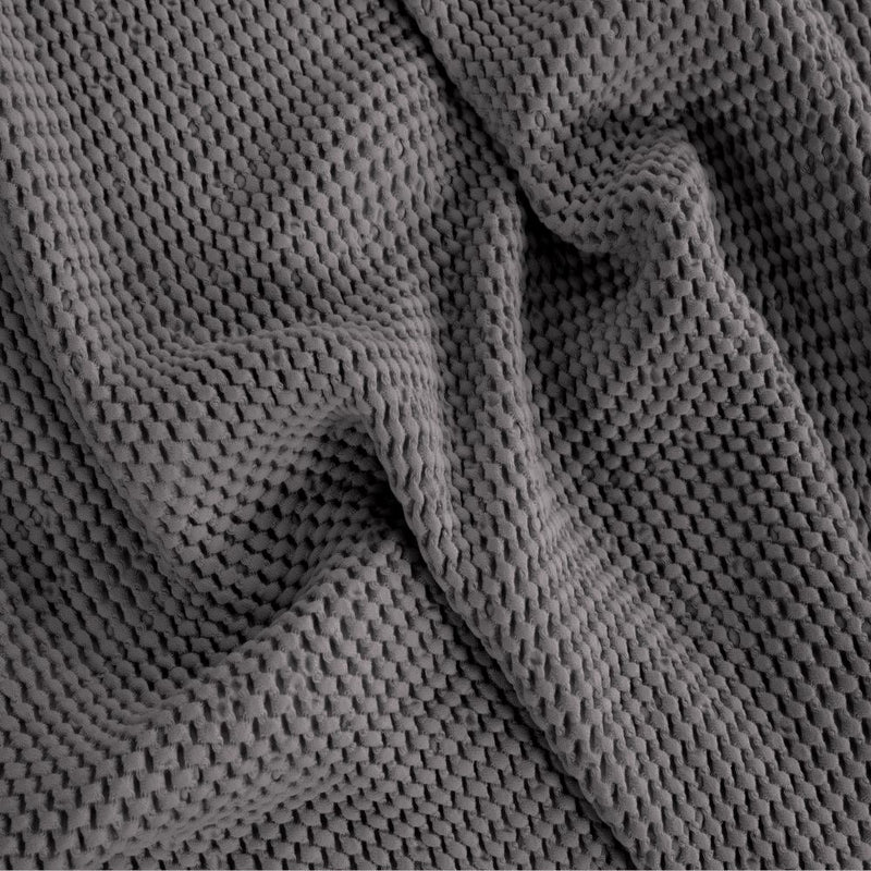 Newbliss Stonewashed Blanket: Grey - Large