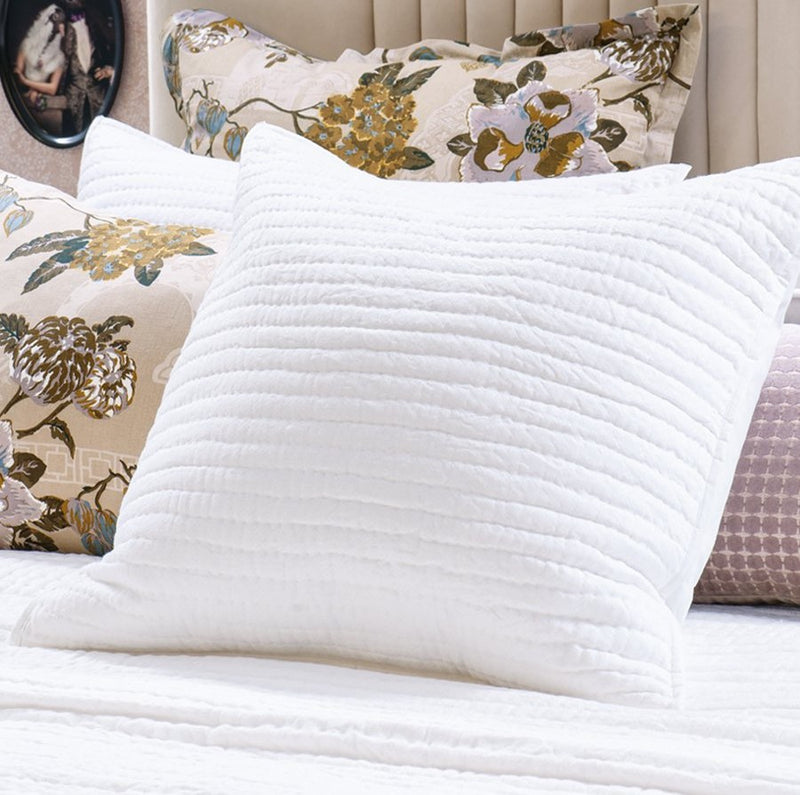 Pavage White Eurosham in Pair