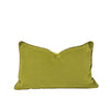 Plush Olive Piped Cushion - 35x55