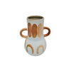 Pompeii Vase - White/Rust