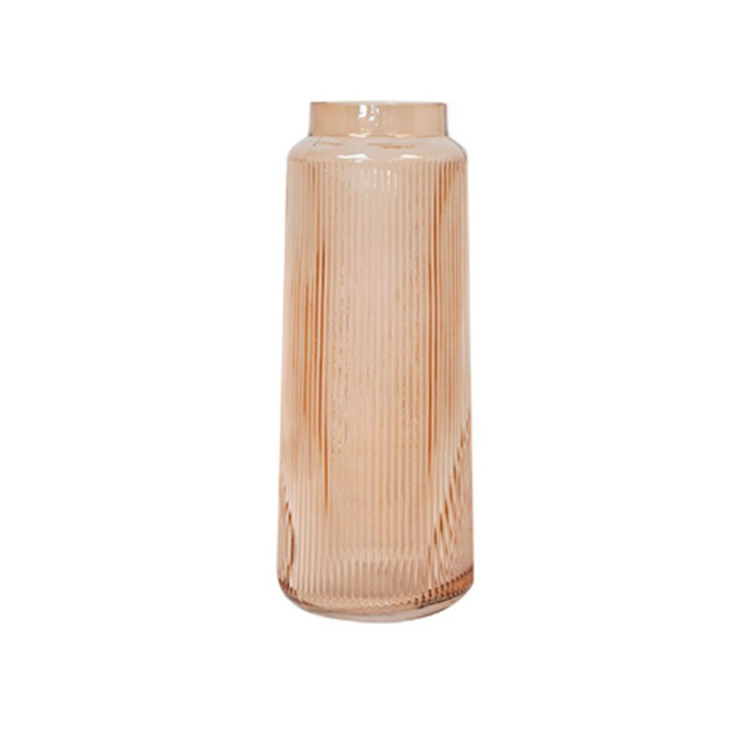 Sia Amber Glass Vase - Large
